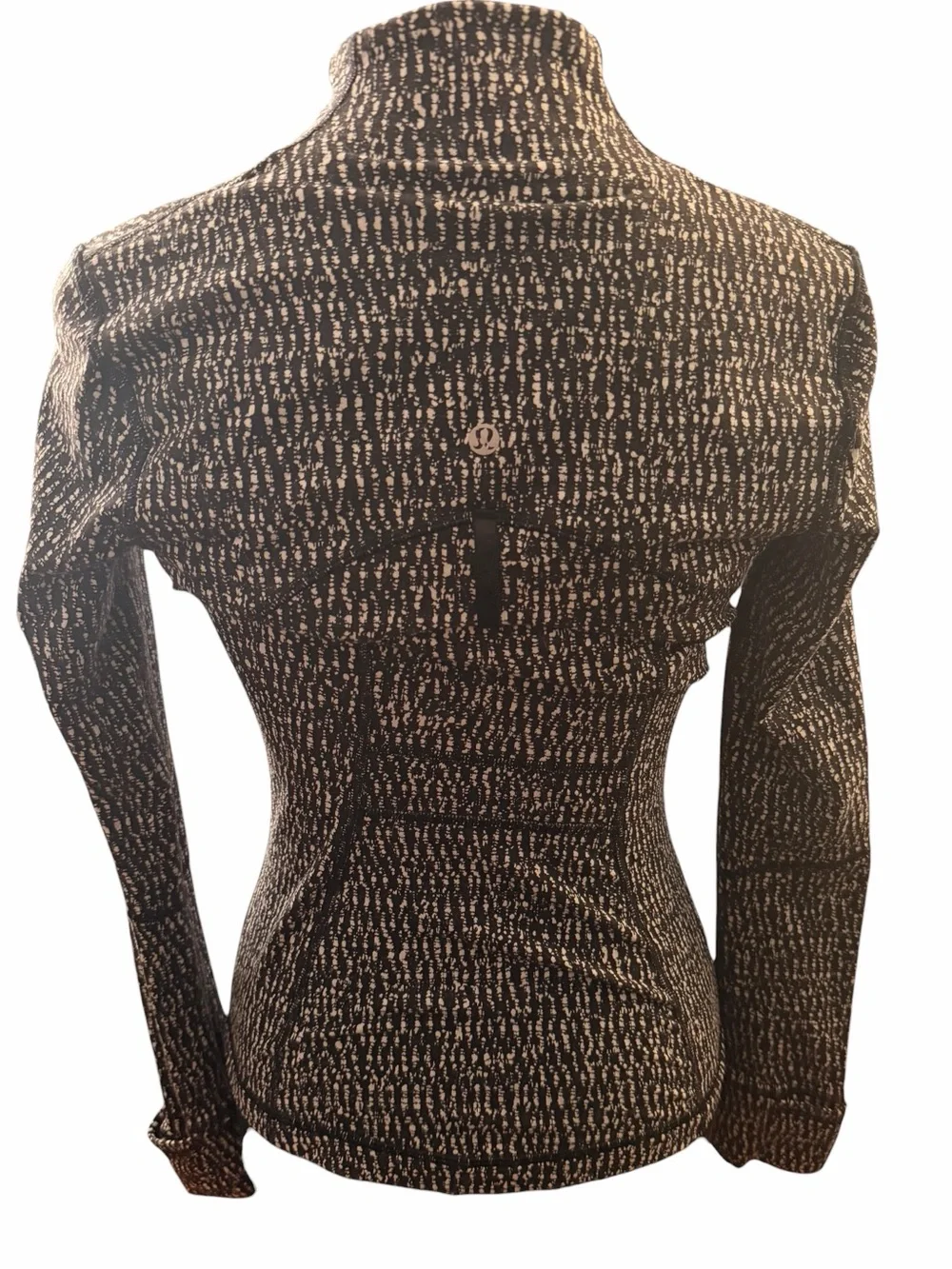Lululemon Define Jacket Knotted Jacquard Black White Size 4